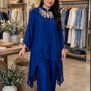 Blue Two Pc Indo-Western