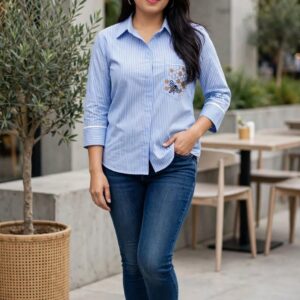 Blue Striped Shirt